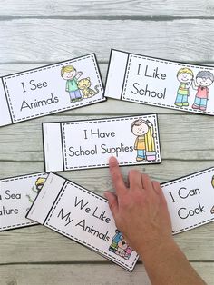 i see animals and i have school supplies printable cards