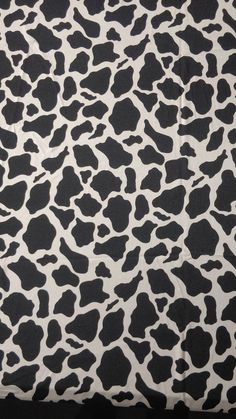 a black and white animal print fabric