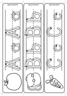 the printable bookmarks are for children to learn how to read letters and numbers