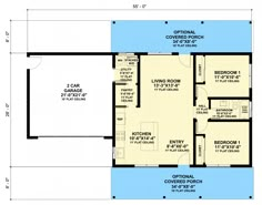 the floor plan for a two story house