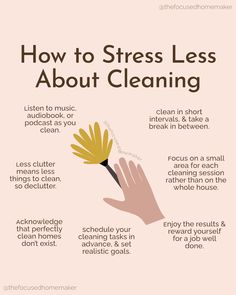 House Cleaning Tips And Tricks, Happy Homemaking, Cleaning Tips And Tricks, Home Tips, Mental And Emotional Health