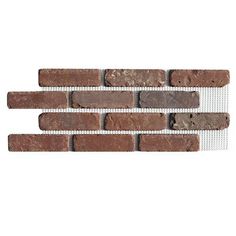 the brick wall is made from brown bricks