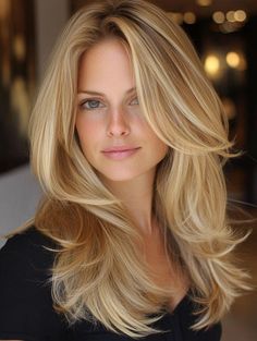 Light Honey Blonde Highlights, Soft Honey Blonde Hair, Warm Honey Blonde Hair Balayage, Bright Golden Blonde Hair, Blonde Hair Honey, Warm Golden Blonde Hair, Honey Blonde Hair Color Ideas, Yellow Blonde Hair, Warm Blonde Hair