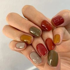 55 Cute Fall Nails Designs and Ideas Trending in Autumn 2023 Cute Nails For Fall, Smink Inspiration, Minimal Nails, Fall Nail, Funky Nails, Pretty Acrylic Nails, Dope Nails, Nail Polishes