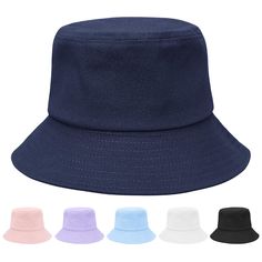 PRICES MAY VARY. High quality material: Kids sun hat is made of 100% cotton material, which is light, breathable, comfortable and durable, so that your children can keep soft and comfortable all day long. This kids bucket hat girls is durable, washable, not easy to fade or deform, and can accompany your children for a long time. Cute and fashionable design: The fisherman hat is made more fashionable and lovely by using the delicate smiling face logo. The classic solid color fashion design of the Blue Summer Bucket Hat With Uv Protection, Blue Cotton Bucket Hat With Flat Brim, Blue One-size Bucket Hat For Summer, Bucket Hat Girl, Blue Cap-shaped Sun Hat For Outdoor, American Flag Kids, Blue Wide-brim Cotton Sun Hat, Kids Sun, Bucket Hat Summer