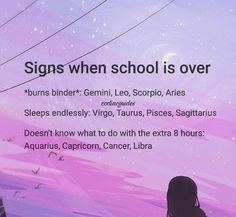 an advertisement for zodiac signs in front of a purple sky