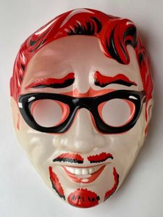 Vintage & Unused 1960s Austin Art Beatnik Halloween Costume Mask | eBay