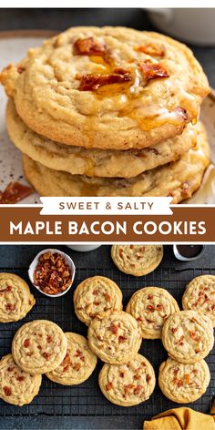 sweet and salty maple bacon cookies are the perfect treat for any holiday party or brunch