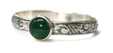 This handmade ring features a 6mm Aventurine stone bezel mounted on a 3.5mm wide 925 Sterling Silver Vine pattern band. Oxidized to a Vintage Silver finish. Ring sizer included. Shipped in gift box. Unsure of your ring size? See here for ring sizer: https://www.etsy.com/listing/398491739 Vintage Silver Emerald Ring, Aventurine Ring, Ring Inspo, Vintage Silver Jewelry, Vine Pattern, Aventurine Stone, Magical Jewelry, Funky Jewelry, Ring Sizer