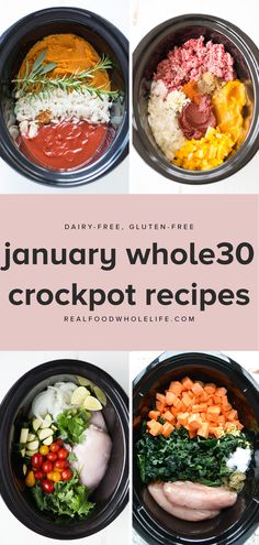 Easysimple Whole30-friendly recipes to just throw in your slow cooker realfoodwholeliferecipe january30 whole30recipes mealplanning mealprep crockpotrecipe whole30crockpot slowcookerrecipe healthycrockpot Whole 30 Crockpot, Whole30 Crockpot Recipes, Healthy Crockpot, Crock Pot Cooking, Crockpot Recipes Easy, Whole 30 Recipes, Whole 30