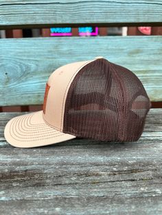 Description Check out the new Painted Cowgirl Western Store unisex trucker style ball cap. It is beige on brown, brown stitching on bill, 6 panel cap with a brown leather patch and the logo on the front. This is a must have to add to your ball cap collection. One size fits most. Beige Cap For Rodeo, Brown Trucker Hat For Rodeo, Adjustable Brown Western Baseball Cap, Western Brown Trucker Hat One Size, Brown Adjustable Western Baseball Cap, Western Store, Ball Caps, Western Accessories, Cap Collection