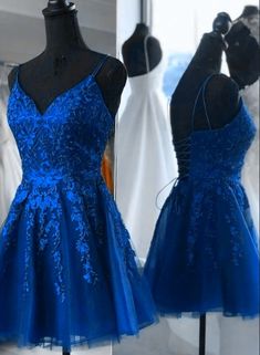 Blue Tulle with Lace Straps Short Homecoming Dress Outfits For Girls Grade 8 Grad Dresses, Grad Dresses Short, Blue Prom Dresses, Homecoming Dress Short, Dama Dresses, Cute Homecoming Dresses, Blue Homecoming Dresses, Marine Uniform, Corset Dress Prom