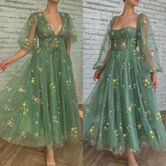 Mint Green Prom Dress, Evening Wear Dresses, Girls Formal Dresses, Plus Size Formal Dresses, Party Kleidung, Formal Dresses Short, Embroidered Maxi Dress, Green Prom Dress, Grad Dresses