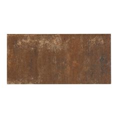 an old rusted metal plate on white background