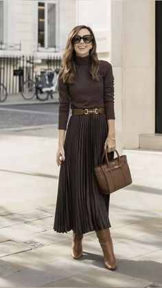 Rok Outfit, Outfit Chic, Trendy Fall Outfits, Stylish Work Outfits, Looks Chic, Autumn Outfit