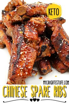 chinese spare ribs with sesame seeds and keto