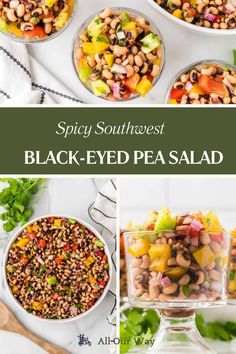 Add a delicious twist to your salad game with this family-favorite Marinated Black-eyed Pea Salad! Bursting with flavors from colorful bell peppers, jalapeños, red onion, a zesty wine vinaigrette, and crispy bacon crumbles. Get the recipe for this summer potluck winner and step up your salad game today. Black Eyed Pea Salad, Greek Orzo Salad, Summer Potluck, Black Eyed Pea, Pea Salad, Best Beans, Crumbled Bacon, Black Eyed, Eating Raw