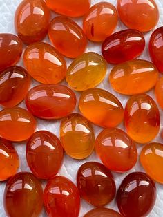 some very pretty orange and yellow glass beads