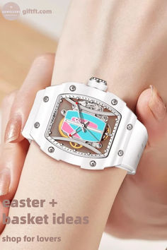 Easterhttps://giftft.com/collections/women-watches/products/2jewellery-womens-skeleton-watches Gift For Girfriend White Watches For Women, White Watches