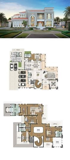 the floor plan for this house is very large and has two levels to each level