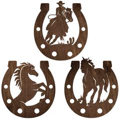 PRICES MAY VARY. What You Will Receive: the package comes with 3 pieces of horseshoe wall art decors, which can satisfy your daily decoration demands and will add a rustic style and country atmosphere to your home and party Classic Design: these horseshoe wall decorations are design with cowboy and horse in the horse shoes, the horses running in the wind and cowboy riding on the horses, vivid and energetic, making your room or office more attractive Proper Measurement: each of the horseshoe deco Cowboy Party Decorations, Saloon Decor, Cowboy Decor, Western Wall Decor, Shoes Decoration, Cowboy Decorations, Country Cowboy, Locker Decorations, Horseshoe Decor