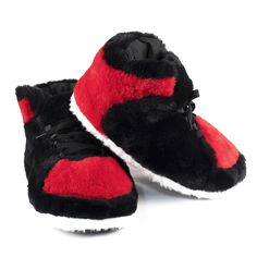 PRICES MAY VARY. ONE SIZE FITS MOST: Designed to fit a wide range of foot sizes. Our sneaker slippers feature a convenient one-size-fits-most design, accommodating men's sizes 6-11 and women's sizes 7.5-12.5 EASY TO CLEAN: You can clean them just like your other laundry! We recommend putting them in the washer with the cold setting and drying on low tumble. We also suggest washing them separately from clothes in case they get tangled, but you could throw them in a mesh wash bag to avoid that. FO Slippers Comfy, Sneakerhead Gifts, Fluffy Shoes, Buy Sneakers, Shoes Too Big, Sneakers Looks, Unisex Gift, Sneaker Slippers, Slippers Cozy