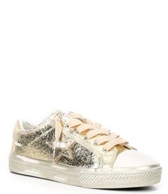 Shop for Vintage Havana Shine Metallic Foil Sneakers at Dillard's. Visit Dillard's to find clothing, accessories, shoes, cosmetics & more. The Style of Your Life. Casual Metallic Sneakers With Vulcanized Sole, Metallic Round Toe Casual Sneakers, Casual Metallic Sneakers With Round Toe, Metallic Sneakers With Perforated Toe Box, Spring Metallic Sneakers With Round Toe, Gold Leather Sneakers For Spring, Gold Synthetic Sneakers For Spring, Metallic Sneakers With Round Toe For Spring, Gold Sneakers With Round Toe And Laces