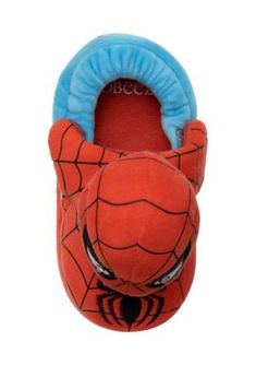 Keep his little feet cozy with these Spider Man slippers from Robeez. | Robeez Toddler Boys Spider Man Lighted Slippers, Red, 7M-8M Man Slippers, Mens Slippers, Toddler Boys, Spiderman, Slippers, Red