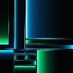 an abstract image of blue and green squares