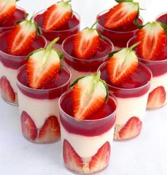 there are many desserts with strawberries in them