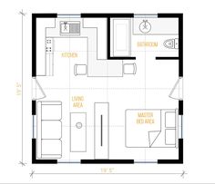 the floor plan for a small apartment