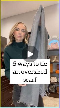 Styling Scarves Winter, How To Style Cashmere Scarf, How To Wear A Spring Scarf, Different Ways To Tie Scarves, How To Style Oversized Scarf, How To Wear Long Scarf Winter, Styling A Scarf Outfit, How To Wear A Blanket Scarf With A Dress, Scarf In Summer Outfit Ideas