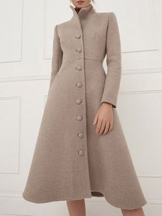 Grace Rose, Fashion Black And White, Elegant Jacket, Work Coat, Elegant Coats, English Verbs, Elegant Midi Dresses, Midi Cocktail Dress