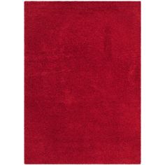 a red rug on a white background