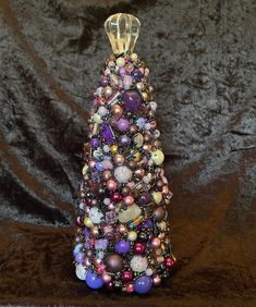 Jewelry Tree, 12 Days Of Christmas, Christmas Trees, Trees, Christmas Tree, Ships, Purple