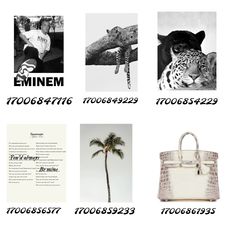 an advertisement with the names and pictures of women's handbags in black and white