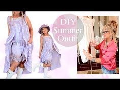 How To Upcycle Old Or Thrifted Clothes Into a Dreamy Summer Outfit Tmyers Handmade, Thrifted Clothes, Upcycling Clothes, Spring Summer Wardrobe, Upcycle Clothes Diy, Upcycled Clothes, Diy Upcycling, Clothes Diy