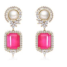 PRICES MAY VARY. Size: length: 1.77inch(4.5cm) Weight: 8g. The lightweight design of these earrings ensures a comfortable fit, making them perfect for all-day wear. Material: 925 sterling silver posts,14K real gold plated copper, crystal, pearl, cubic zirconia, rhinestone. Nickel-free, Lead-free, Cadmium-free and hypoallergenic earrings. Highly Resistant to Rust and Tarnish. Design Inspiration: These birthstone crystal drop dangle earrings for women are sparkly and elegant, looks very gorgeous, Emerald Cut Earrings, Copper Crystal, Cut Earrings, White Pearl Earring, Vintage Pearl, Emerald Earrings, Zirconia Earrings, Hypoallergenic Earrings, Vintage Pearls