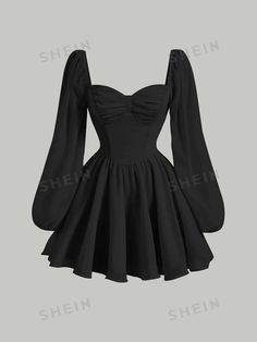 Choir Dresses, Short Frocks, Cute Black Dress, Dress Party Night, Black Short Dress, Easy Trendy Outfits, Grad Dresses, Hoco Dresses, Dress For Short Women