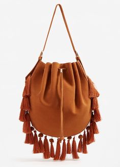 Leather Fringe Bag, Diy Leather Bag, Stylish Crochet, Diy Bags Purses, Bag Designs, Potli Bags, Pattern Ideas, Tassel Bag