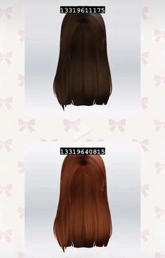 Hair Decals, Bloxburg Clothes, Brookhaven Codes, Brown Hair Roblox, Pelo Cafe, Brown Straight Hair, Hair Codes