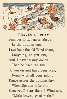 the poem leaves at play is written in black and white