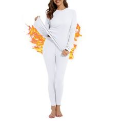 Zando Thermal Underwear for Women Base Layer Pajama Set Long Johns for Women Warm and comfort are a necessity during the day. Thermal for women protect you from the colder temperatures by wicking away moisture to keep you warm and dry. women's pajama set fits the skin without making the skin feel tight, allowing them to retain ad distribute your body heat evenly for added warmth. It is an indispensable versatile item in the wardrobe. SOFT FABRICWomen's long underwear set made of 92% ultra-soft p Thermal Pajamas, Thermal Tights, Base Layer Women, Womens Thermal, Long Johns, Cuddl Duds, 2024 Christmas, Womens Pyjama Sets, Body Heat