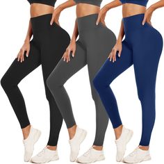 PRICES MAY VARY. 【Buttery Soft & All-Day Comfort】- Hi Clasmix Leggings for Women provide extreme comfort to your legs like a second skin, thanks to our exclusive buttery soft, non-see-through, 4-way stretch, and breathable fabric. Moisture-wicking technology ensures a sweat-free workout while delivering optimum comfort, even on the most demanding of workdays. 【Leggings for Women Tummy Control】- Our high-waisted leggings for women feature a 5.3-inch wide compression waistband that offers gentle c Non-stretch Yoga Pants For Workout, Non-stretch Workout Leggings, Non-stretch Leggings For Workout, Non-stretch Solid Tights For Yoga, Workout Legging, Soft Yoga, Free Workout, Leggings For Women, Free Workouts