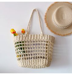 Elena Handbags Straw Beach Tote Basket White Straw Bag For Spring Vacation, White Straw Bag For Spring And Summer, Spring Beige Crochet Picnic Bag, Beige Beach Bag For Picnic, White Bucket Straw Bag For Beach Season, White Crochet Bag With Braided Handles For Summer, White Straw Bag For Summer Vacation, White Straw Bag For Spring Beach, White Straw Bag For Beach Season