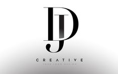 black and white letter p logo design