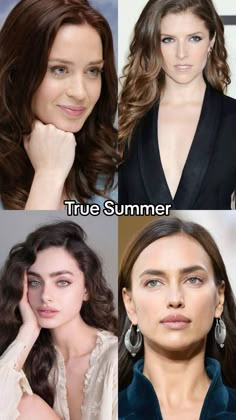 Soft Summer Color Palette Outfits Casual, True Summer Aesthetic, True Summer Makeup Looks, Cool Summer Celebrities, True Summer Hair Color, True Summer Hair, True Summer Celebrities, True Summer Outfits, True Summer Makeup