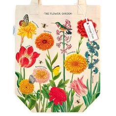 This Flower Garden Tote Bag is ideal for daily errands, the farmer's market, and any adventure in-between. This 100% cotton heavyweight tote bag features an interior pocket and colorful pollinator imagery from the Cavallini team.By Cavallini & Co. Italian Apartment, Packaging Envelope, Bad Painting, Botanical Fashion, Garden Tote Bag, Canvas Totes, Birthday Sister, Vintage Tote Bag, Painted Tote