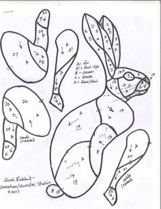 a drawing of a snake with numbers on it's back and side, in the middle