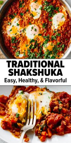 Traditional shakshuka recipe Authentic Shakshuka, Shakshuka Recipe, Shakshuka Recipes, Healthy Breakfast Recipe, Middle Eastern Recipes, Easy Healthy Breakfast, Easy Family Meals